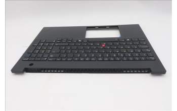 Lenovo 5M11T55337 C-Cover with keyboard, UK English, Black, Backlight, Number Pad, UK