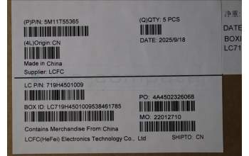 Lenovo 5M11T55365 MECH_ASM BL KB NP BK WW CZE/SLK LTN