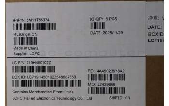 Lenovo 5M11T55374 MECH_ASM BL KB NP BK WW EST LTN