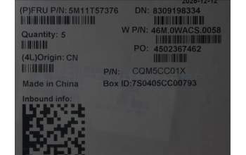 Lenovo 5M11T57376 MECH_ASM NoNFC CCvr+GRE KB ASM,TRI