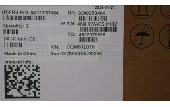 Lenovo 5M11T57404 MECH_ASM NoNFC CCvr+RUS KB ASM,TRI