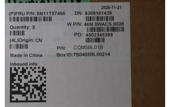 Lenovo 5M11T57466 MECH_ASM NoNFC CCvr+CZE/SLK KB ASM,CHY