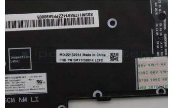 Lenovo 5M11T58814 MECH_ASM BKLT KB NP BK ENG LTN