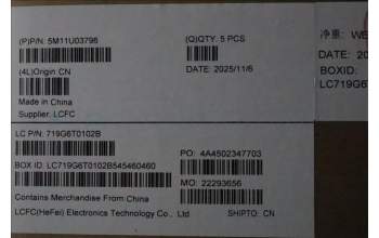 Lenovo 5M11U03796 MECH_ASM GRP_KBD_BZL_CZE/SLK_WL_BKWH_DFN