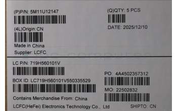 Lenovo 5M11U12147 MECH_ASM BL KB BK MG NFC GER LTN