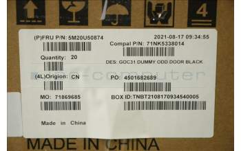 Lenovo 5M20U50874 Dummy Bezel ODD,B,AIO 3 22