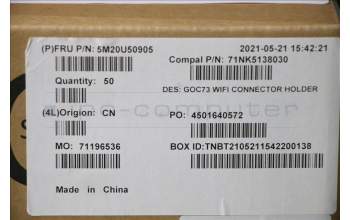 Lenovo 5M20U50905 MECHANICAL holder,WIFI card,360