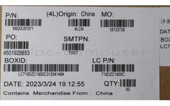 Lenovo 5M20U51071 MECHANICAL WificoverPlasticblackT580