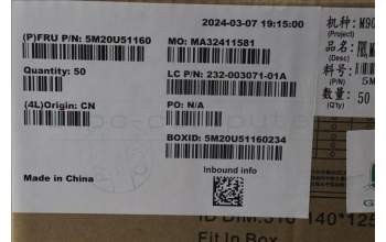 Lenovo 5M20U51160 MECHANICAL FRU,Mechanical Gasket35*5*5mm