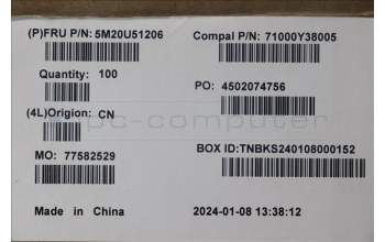 Lenovo 5M20U51206 MECHANICAL JOY10_SYS_CVR_FRT_CAP_L_Luna