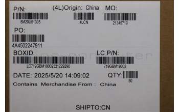 Lenovo 5M20U51305 MECHANICAL MB_BK_BKT_CON_FABRIC