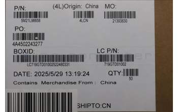 Lenovo 5M21L98658 MECHANICAL MTS42_PWR_BTN_ASSY_BLACK