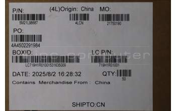 Lenovo 5M21L98687 FRU MECHANICAL MPV60_SIM_TRAY