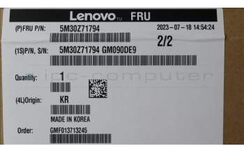 Lenovo 5M30Z71794 MEMORY UDIMM,32GB,DDR5,5600,Sk Hynix