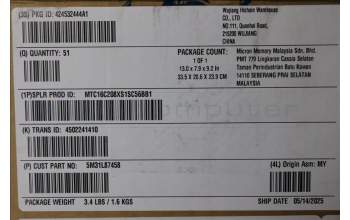 Lenovo 5M31L87458 MEMORY SODIMM,48GB,DDR5,5600,Micron