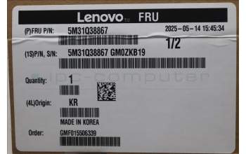 Lenovo 5M31Q38867 MEMORY RDIMM,64GB,DDR4,3200,Hynix