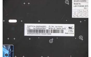 Lenovo 5N20V43025 NB_KYB CMSK-CS20,BK-NBL,CHY,UKE