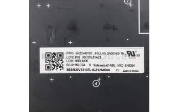 Lenovo 5N20V43179 NB_KYB CMSK-CS20,BK-NBL,LTN,NORDIC