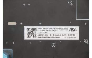 Lenovo 5N20V43190 NB_KYB CMSK-CS20,BK-BL,LTN,SPA
