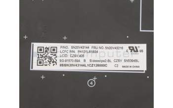 Lenovo 5N20V43216 NB_KYB CMSK-CS20,BK-BL,LTN,CZE/SLK