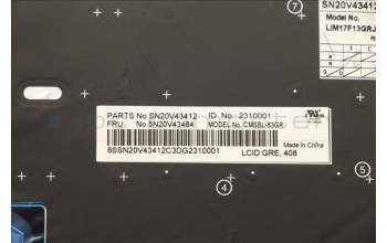 Lenovo 5N20V43484 NB_KYB CMSK-CS20,SV-BL,CHY,GRE