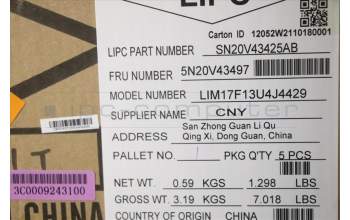 Lenovo 5N20V43497 NB_KYB CMSK-CS20,SV-BL,CHY,EURO ENG