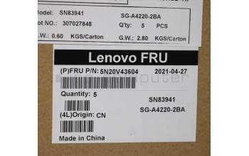 Lenovo 5N20V43604 NB_KYB CMSK-CS20,SV-NBL,LTN,UKE