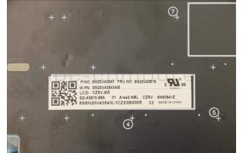 Lenovo 5N20V43615 NB_KYB CMSK-CS20,SV-NBL,LTN,CZE/SLK