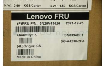 Lenovo 5N20V43626 NB_KYB CMSK-CS20,SV-BL,LTN,FRA