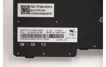 Lenovo 5N20V43764 NB_KYB CMFL-CS20,BK-BL,CHY,BRL