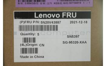 Lenovo 5N20V43887 NB_KYB CMFL-CS20,BK-NBL,LTN,RUS