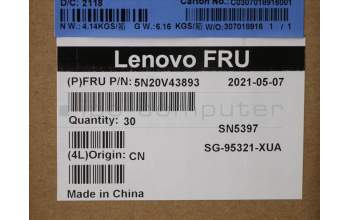Lenovo 5N20V43893 NB_KYB CMFL-CS20,BK-NBL,LTN,EURO ENG