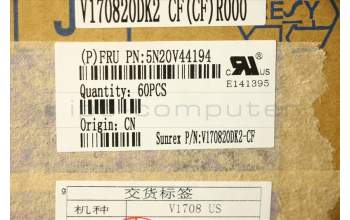 Lenovo NB_KYB CMFL-CS20,BK-BL,SRX,058 FRA pour Lenovo ThinkPad P14s Gen 1 (20S4/20S5)