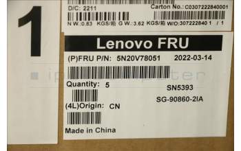 Lenovo 5N20V78051 NB_KYB CMNM-CS20,BK-NBL,LTN,ITA