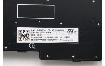 Lenovo 5N20V78052 NB_KYB CMNM-CS20,BK-NBL,LTN,NOR
