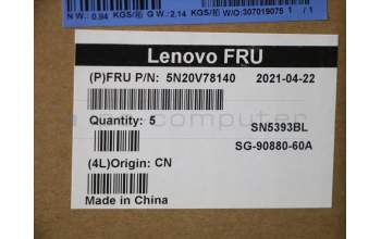 Lenovo 5N20V78140 NB_KYB CMNM-CS20,BK-BL,LTN,EST