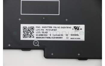 Lenovo 5N20V78140 NB_KYB CMNM-CS20,BK-BL,LTN,EST