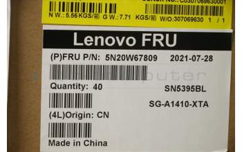 Lenovo 5N20W67809 NB_KYB CS20L FULL KBD LTN,BL,B,HBW