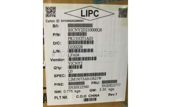 Lenovo 5N20X22777 NB_KYB TR(P) CS20 KBD CHY,NBL,BK,ARA