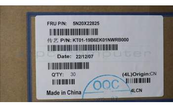 Lenovo 5N20X22825 Keyboard Internal, Norwegian, Black, Non-Backlight, w/Number, UK