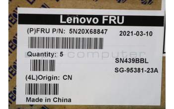 Lenovo NB_KYB CS20 FL-HC KBD LTN,BL,BK,058 FRA pour Lenovo ThinkPad T14 (20S3/20S2)