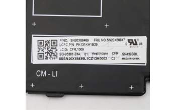 Lenovo NB_KYB CS20 FL-HC KBD LTN,BL,BK,058 FRA pour Lenovo ThinkPad T14 (20S3/20S2)