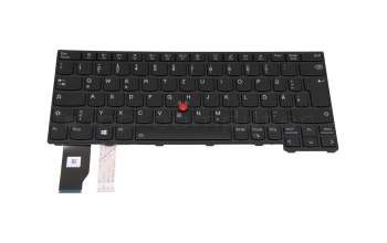 5N21A21745 original Lenovo clavier DE (allemand) noir/noir avec rétro-éclairage et mouse stick