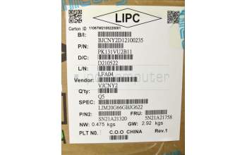 Lenovo 5N21A21758 NB_KYB CS21KBD SKTOP CHY,BL,BK,UKE