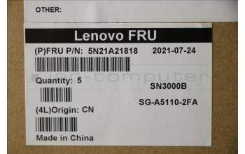 Lenovo 5N21A21818 NB_KYB CS21KBD SKTOP LTN,BL,BK,FRA