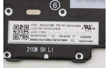 Lenovo 5N21A21824 NB_KYB CS21KBD SKTOP LTN,BL,BK,ITA