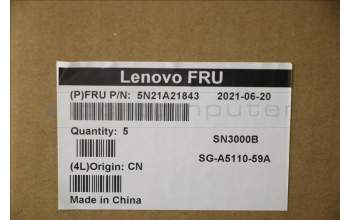 Lenovo 5N21A21843 Keyboard Internal, Czech/Slovak, Black, Backlight, UK