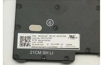 Lenovo 5N21A21845 NB_KYB CS21KBD SKTOP LTN,NBL,BK,ENG