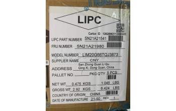 Lenovo 5N21A21980 NB_KYB CS21KBD SKTOP CHY,BL,GR,TUR