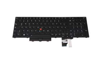 5N21B44413 original Lenovo clavier DE (allemand) noir/noir abattue avec rétro-éclairage et mouse stick